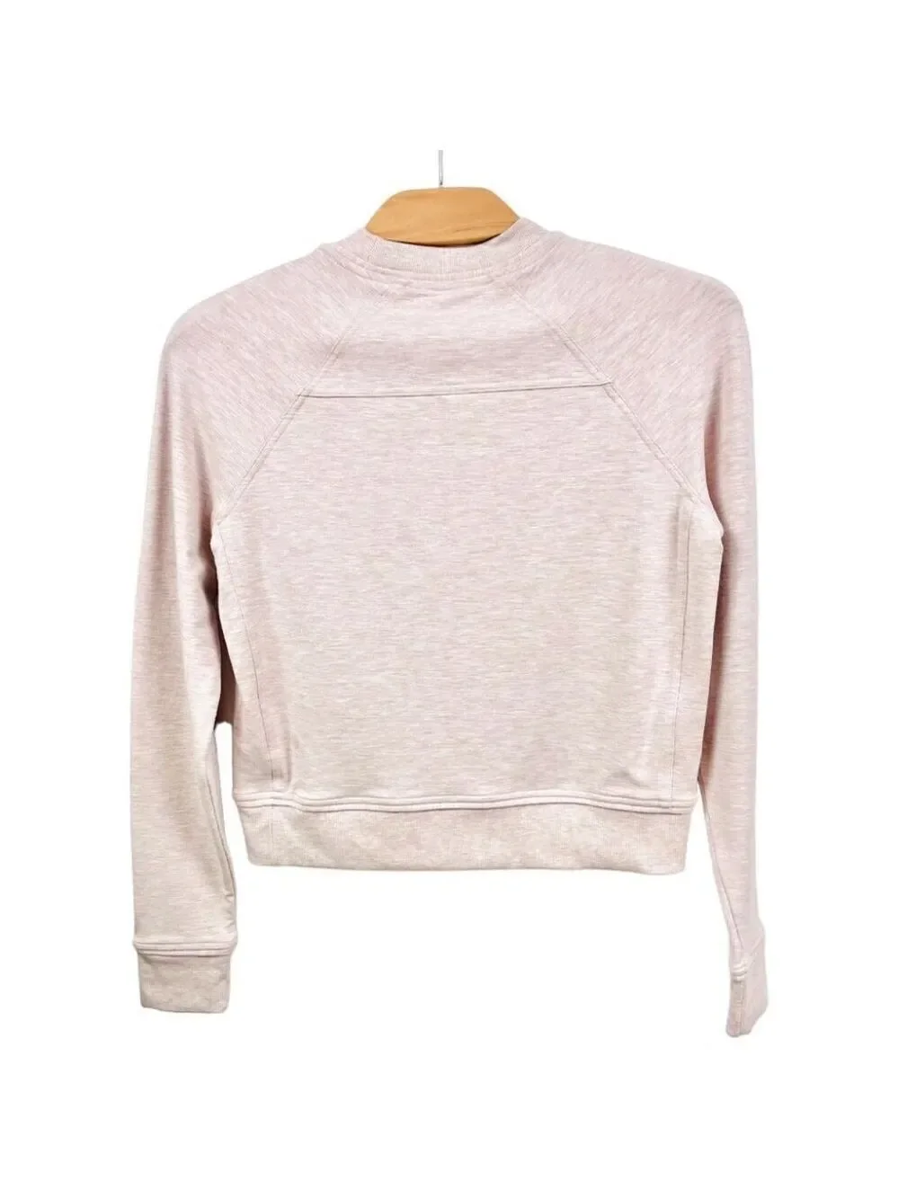 * Lululemon Close Comfort Crewneck in Heathered Pink Bliss Size 4 Like New